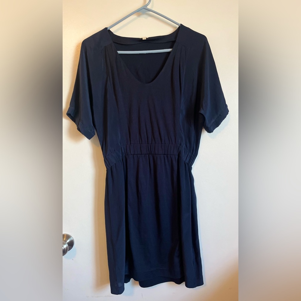 J Crew Hideaway Silk Panel Mini Dress, S